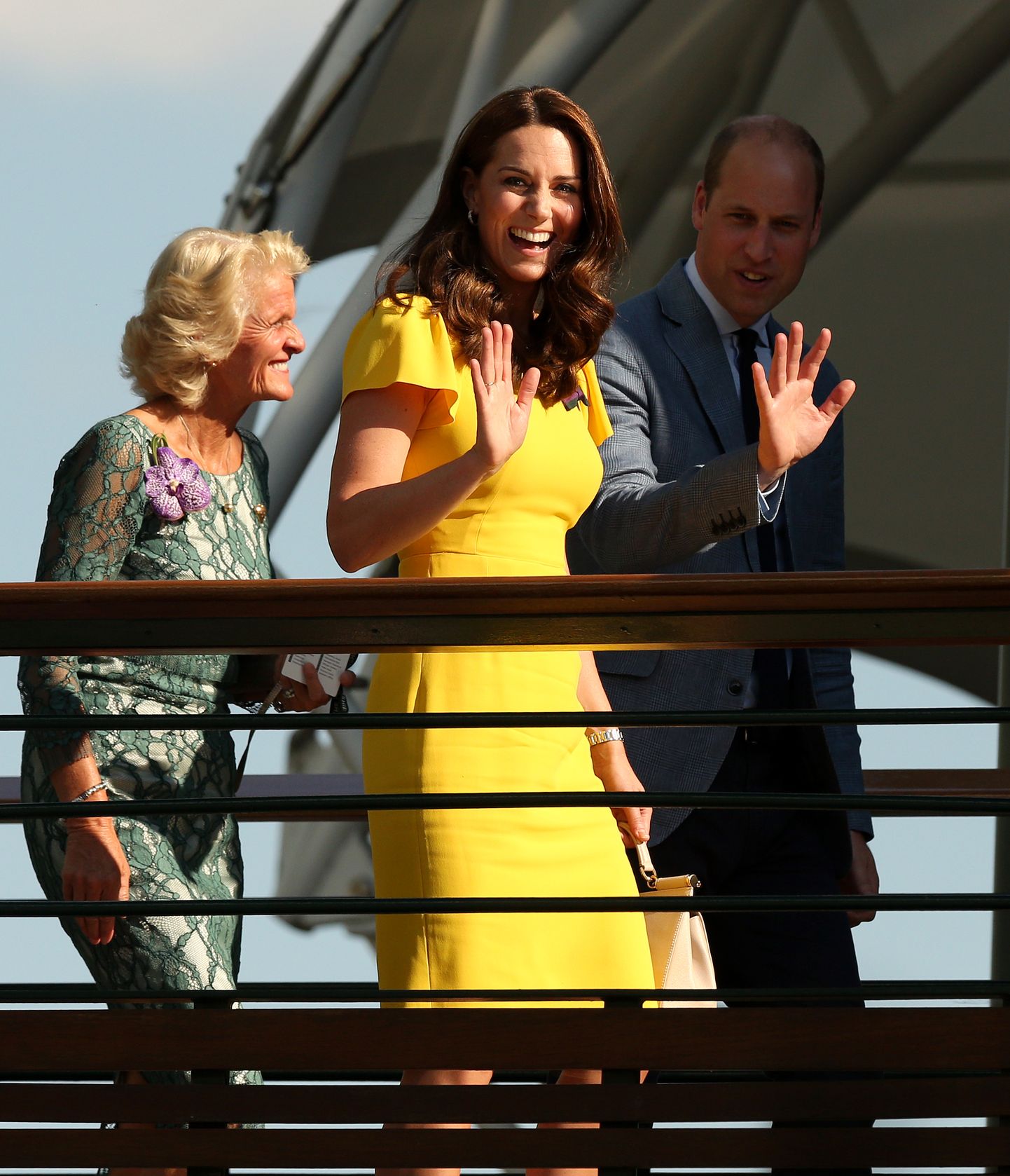 The Duke and Duchess of Cambridge on day thirteen of the Wimbledon Championships at the All England Lawn Tennis and Croquet Club, Wimbledon.