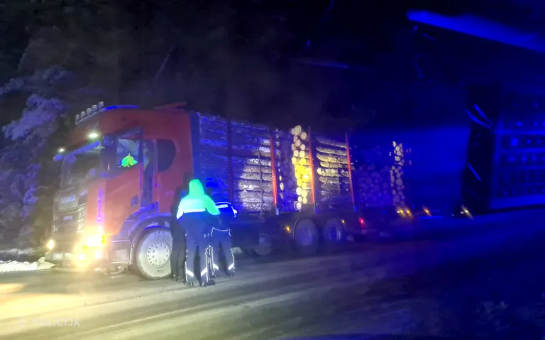 Baļķvedējs policijas pārbaudē