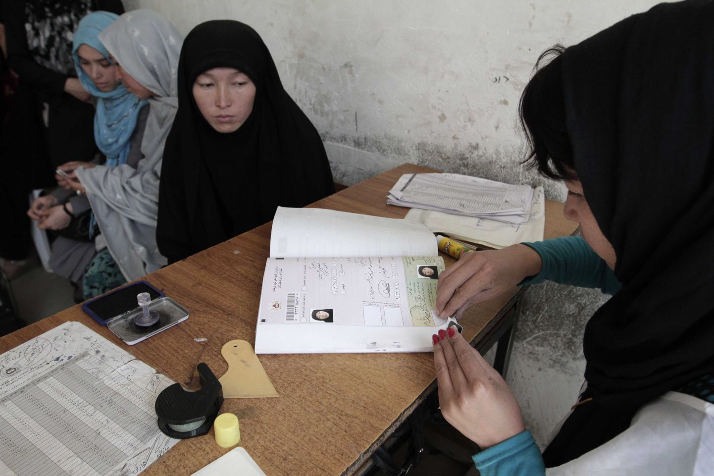 Valijate registreerimine Afganistanis.