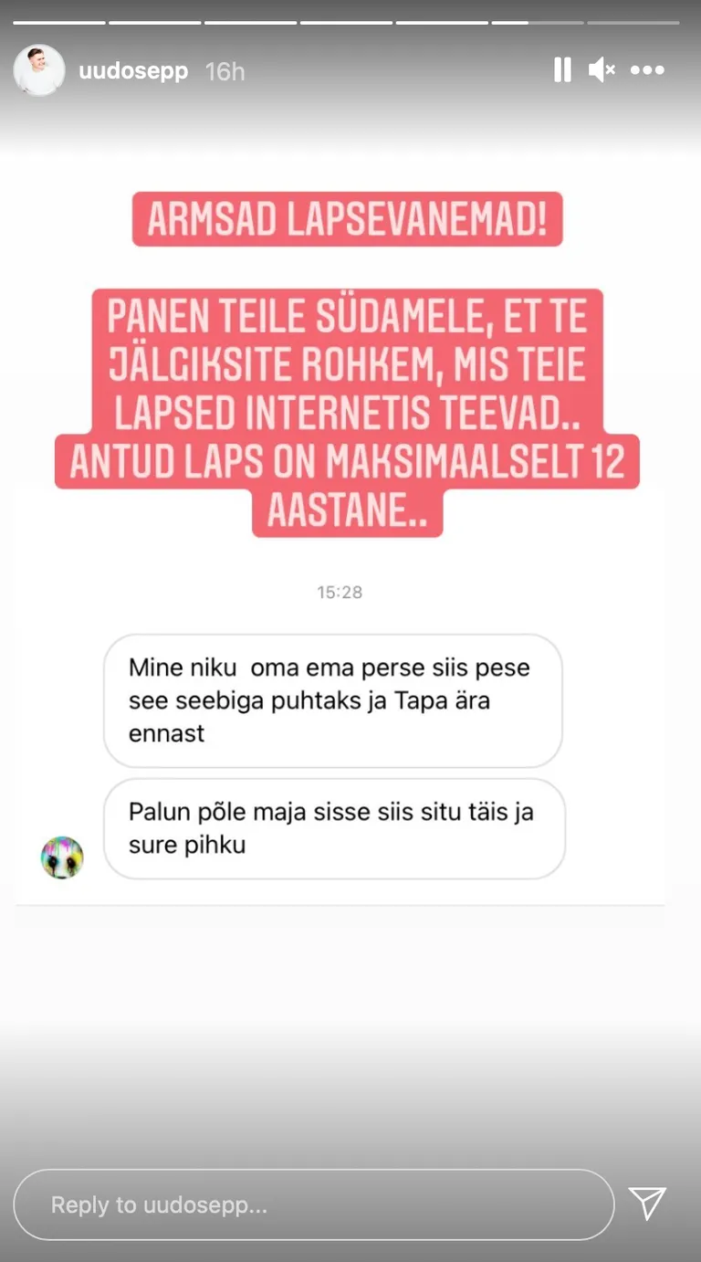 Uudo Sepp sai inetu kirja.