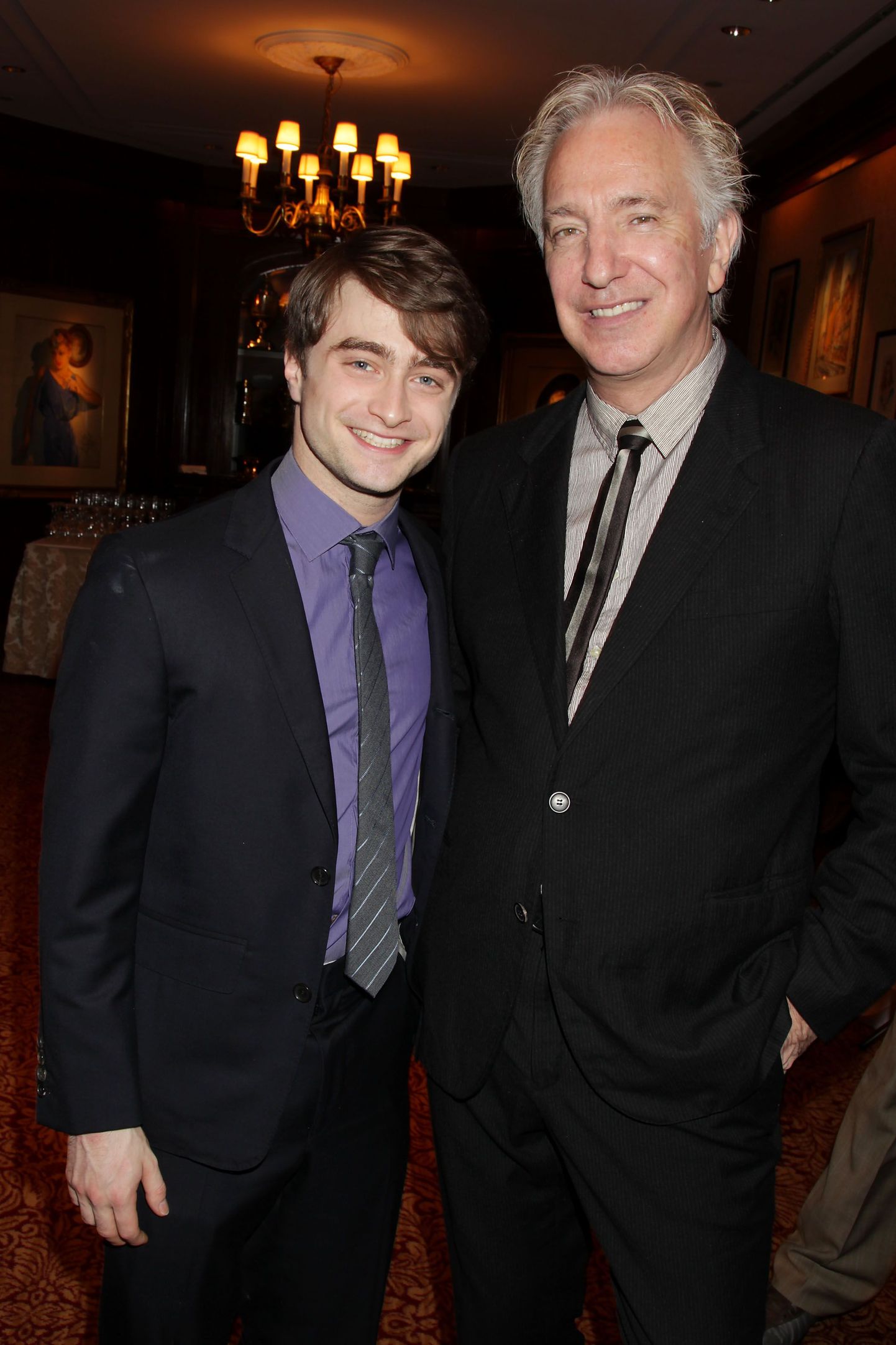 Daniel Radcliffe ja Alan Rickman 2011. aasta novembris