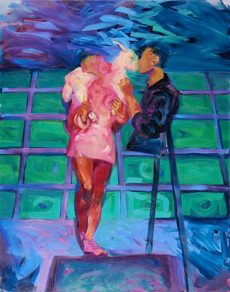 Rasa Jansone, "Labā roka II" no gleznu cikla "Labā roka", 2019.