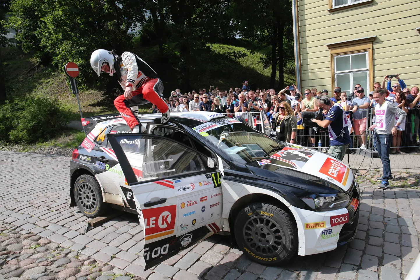 Rally Estonia 2019. Pildil Oliver Solberg ja Aaron Johnston.
