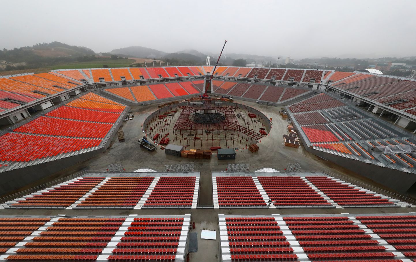 Pyeongchangi olümpiastaadion võõrustab mängude ava- ja lõputseremooniat.