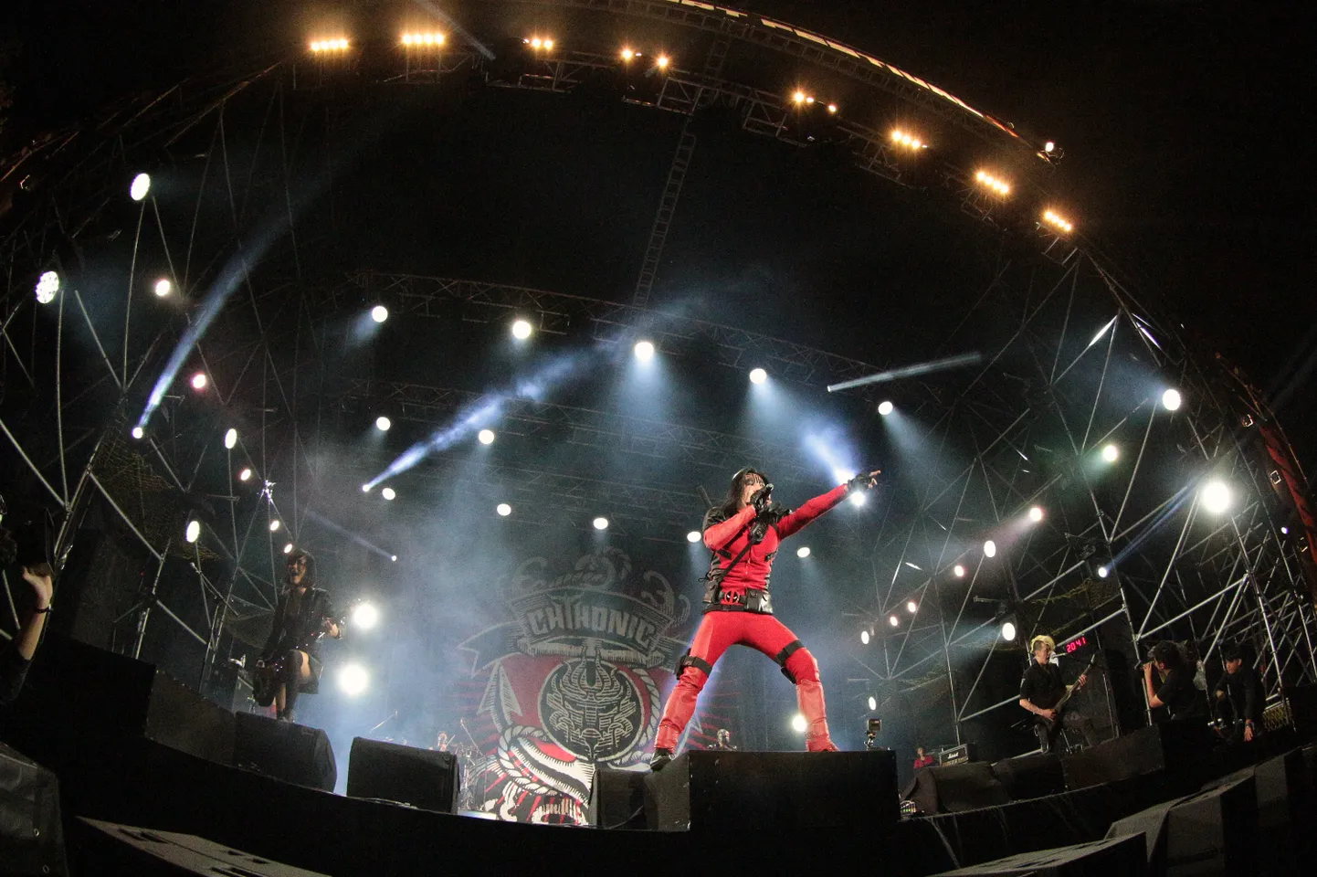 Taiwani metal-bänd Chthonic, mille solist vastne Taiwani suursaadik Soomes on.