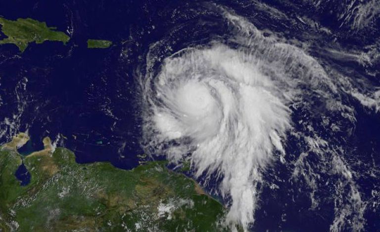 Orkaan Maria satelliitpilt