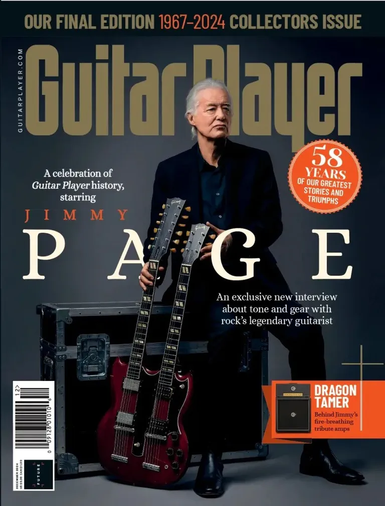 Ajakirja Guitar Player viimase numbri kaant ehib kitarrist Jimmy Page.