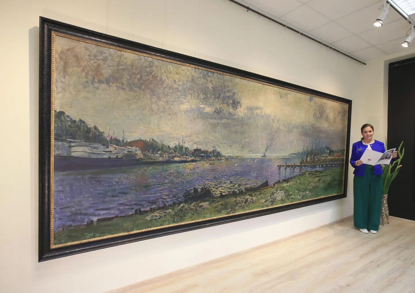 Elmar Kitse monumentaalmaal "Pärnu jõgi".