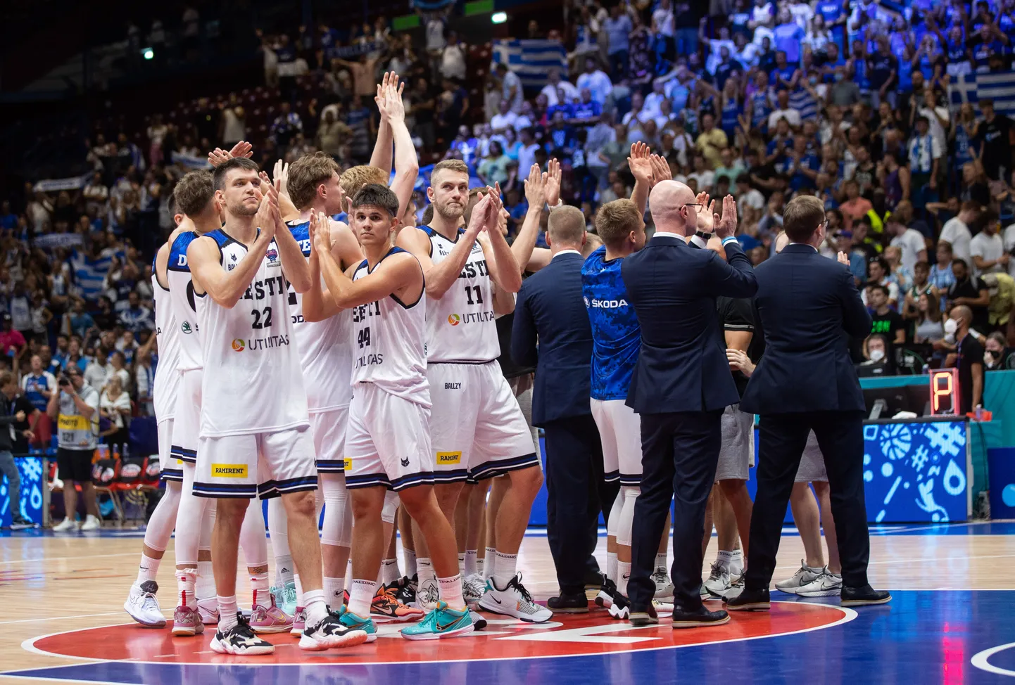 Eesti korvpallikoondis EM-finaalturniiril.