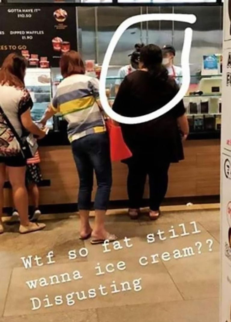 Shah Cutler häbistas selle pildi abil naist, kes ostis omale jäätist.