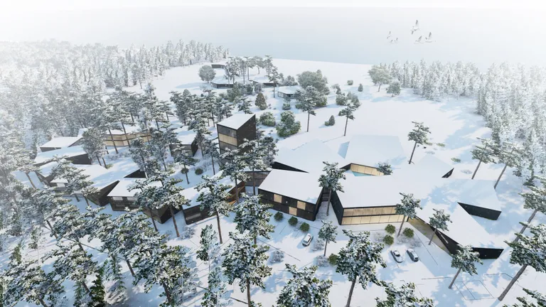 Lisaks hotellile kuuluvad kompleksi villa, kalameeste maja ja rendivarustuse maja, mille netopind on kokku ligi 9000 ruutmeetrit.