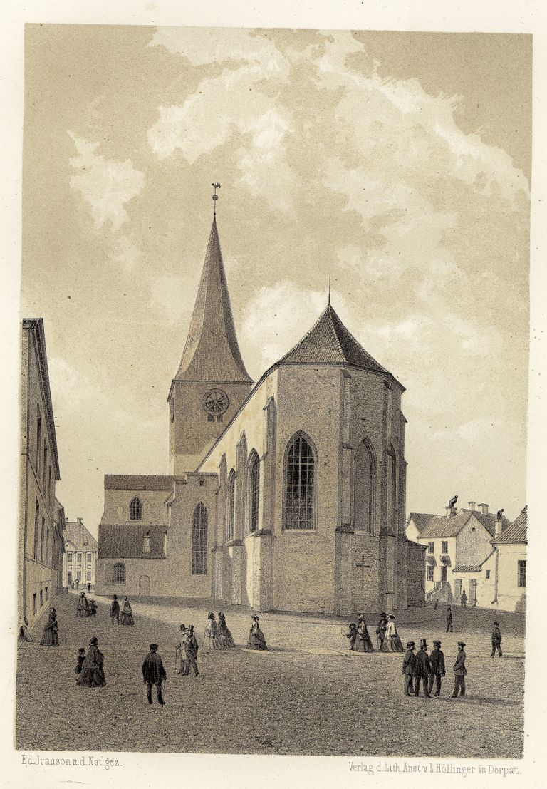 Louis Höflinger. Tartu vaade, 1860.
