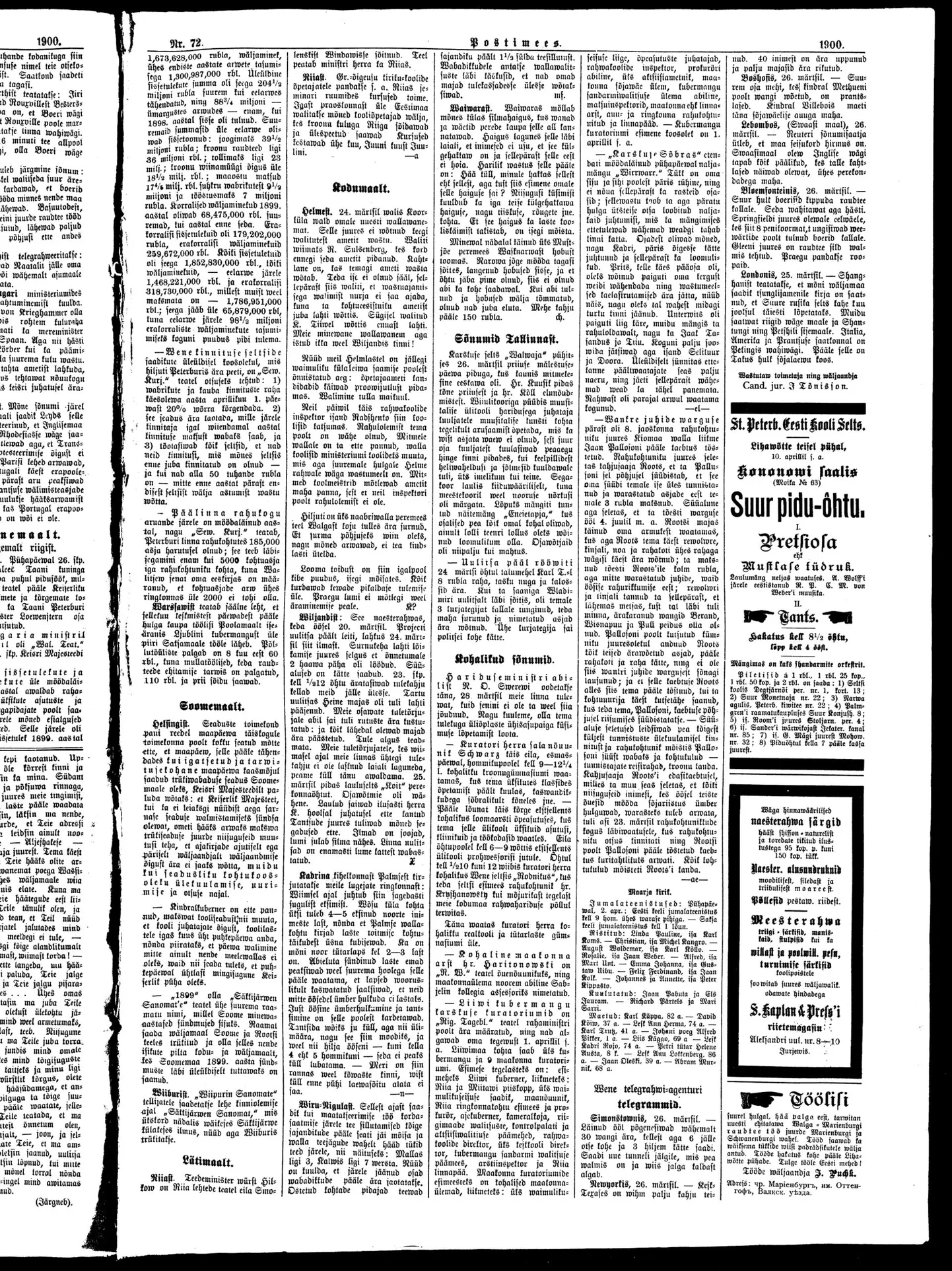 Postimees 28.03.1900