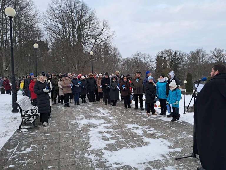 Peokõne pidas ka Pühajõe Maarja koguduse õpetaja Ulvar Kullerkupp.