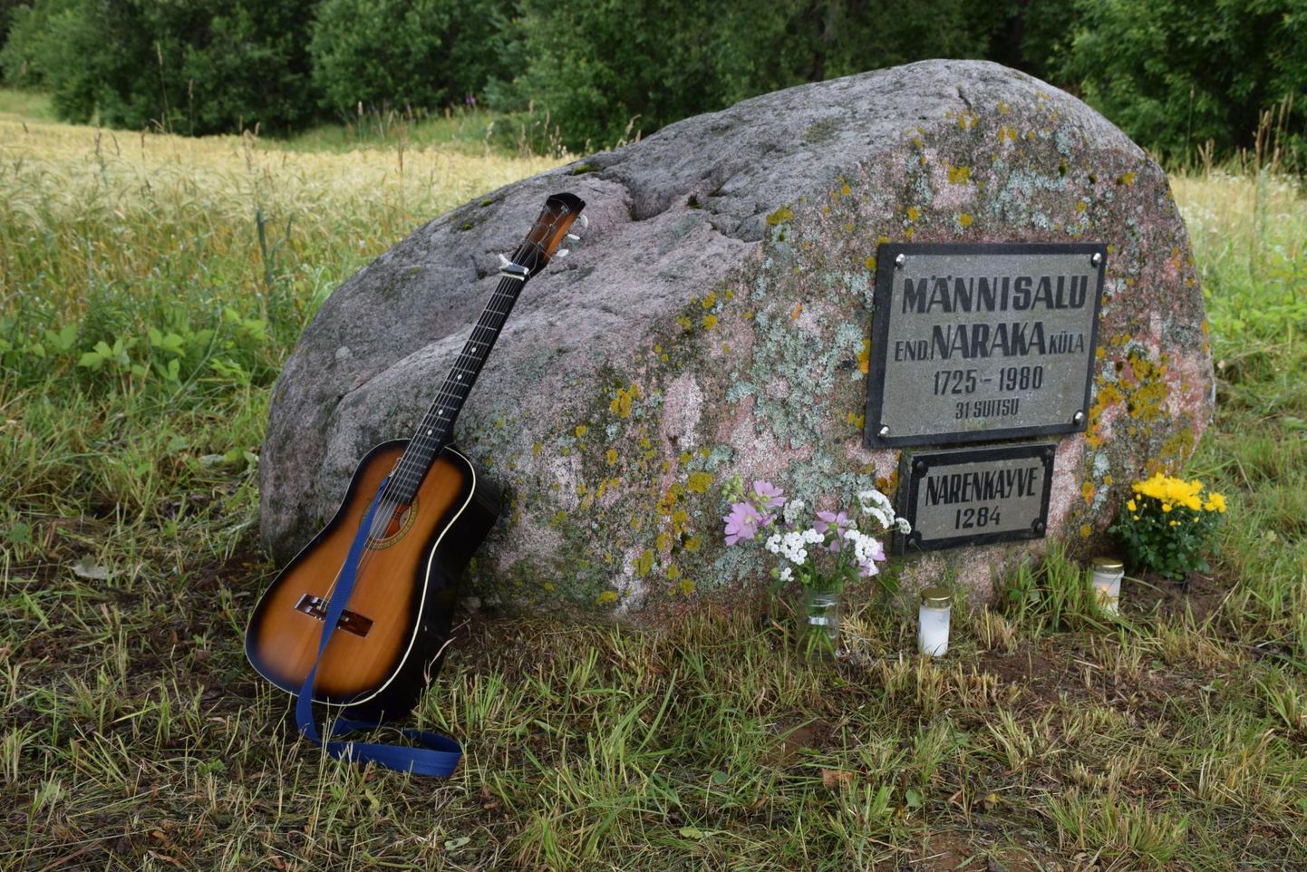 Männisalu küla mälestuskivi.