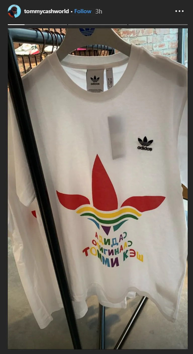 Tommy Cash ja Adidas tegid särgid.