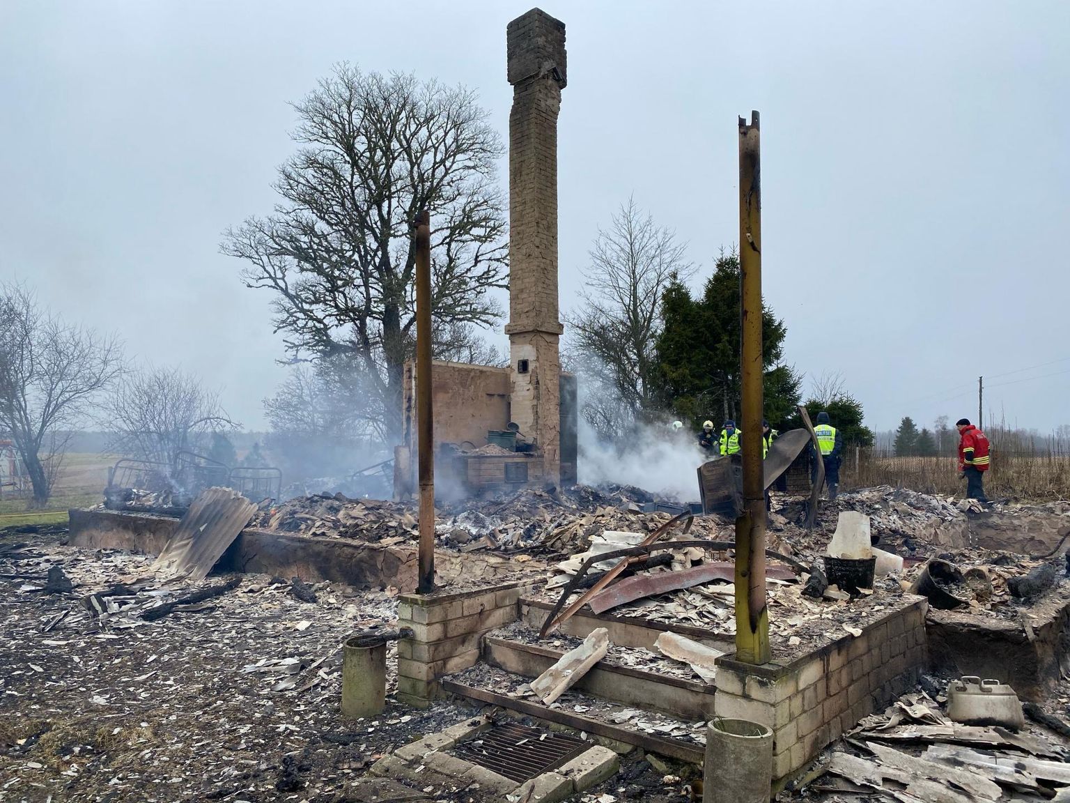 Aprilli alguses Järva vallas Vaali külas põlenud majast jäi järele üksnes korsten. Tules kaotas elu ka majas elanud naine.
