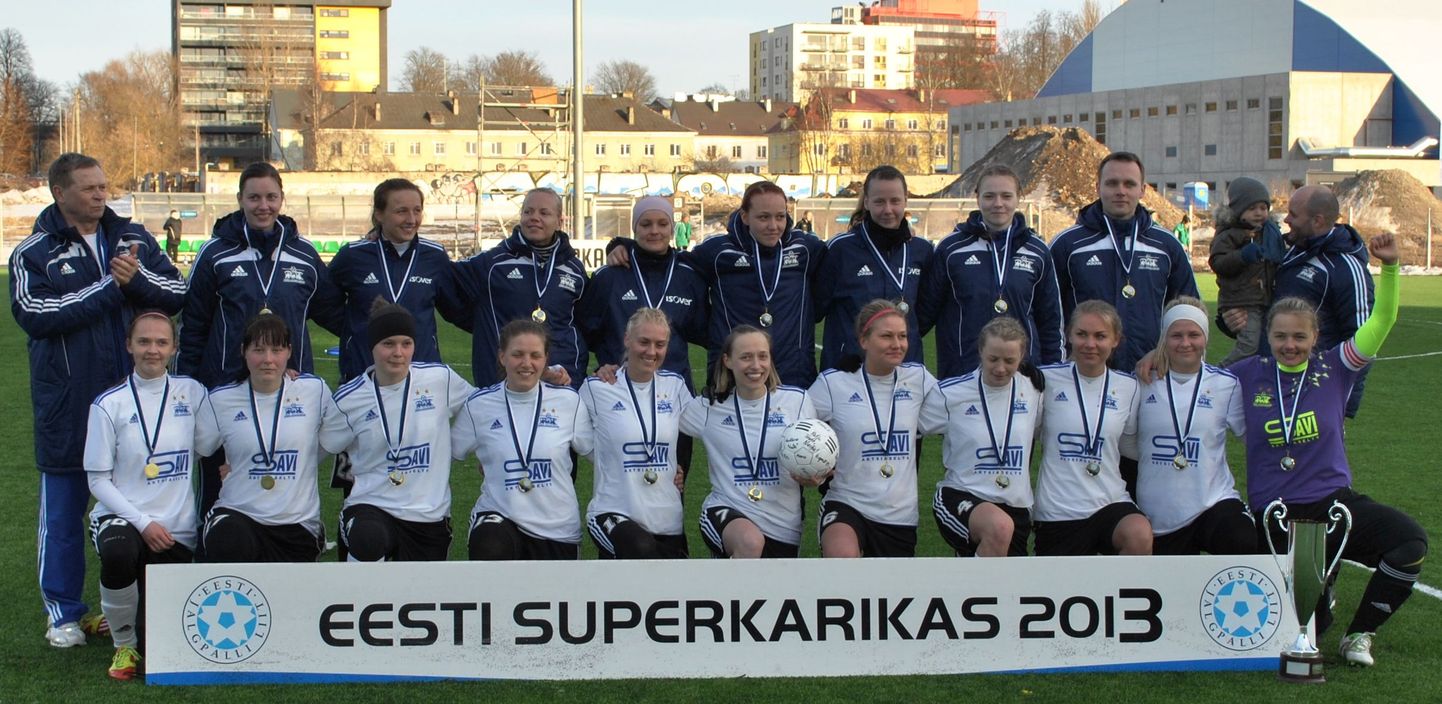 Pärnu naiskond võitis kolmandat aastat järjest superkarika.