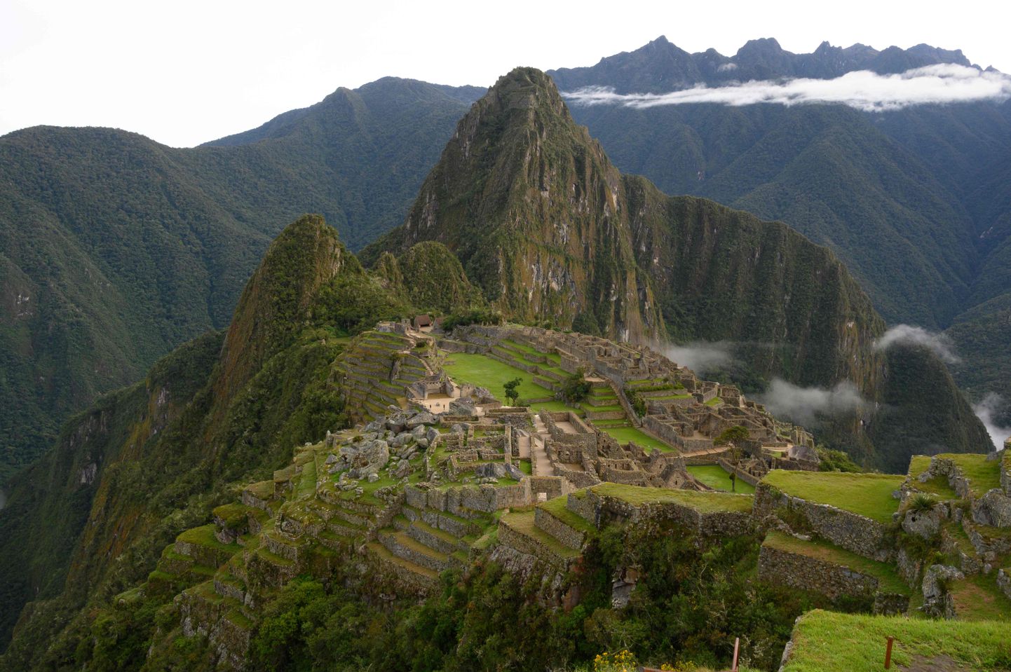 Machu Picchu kompleks Andide mäestikus Peruus.