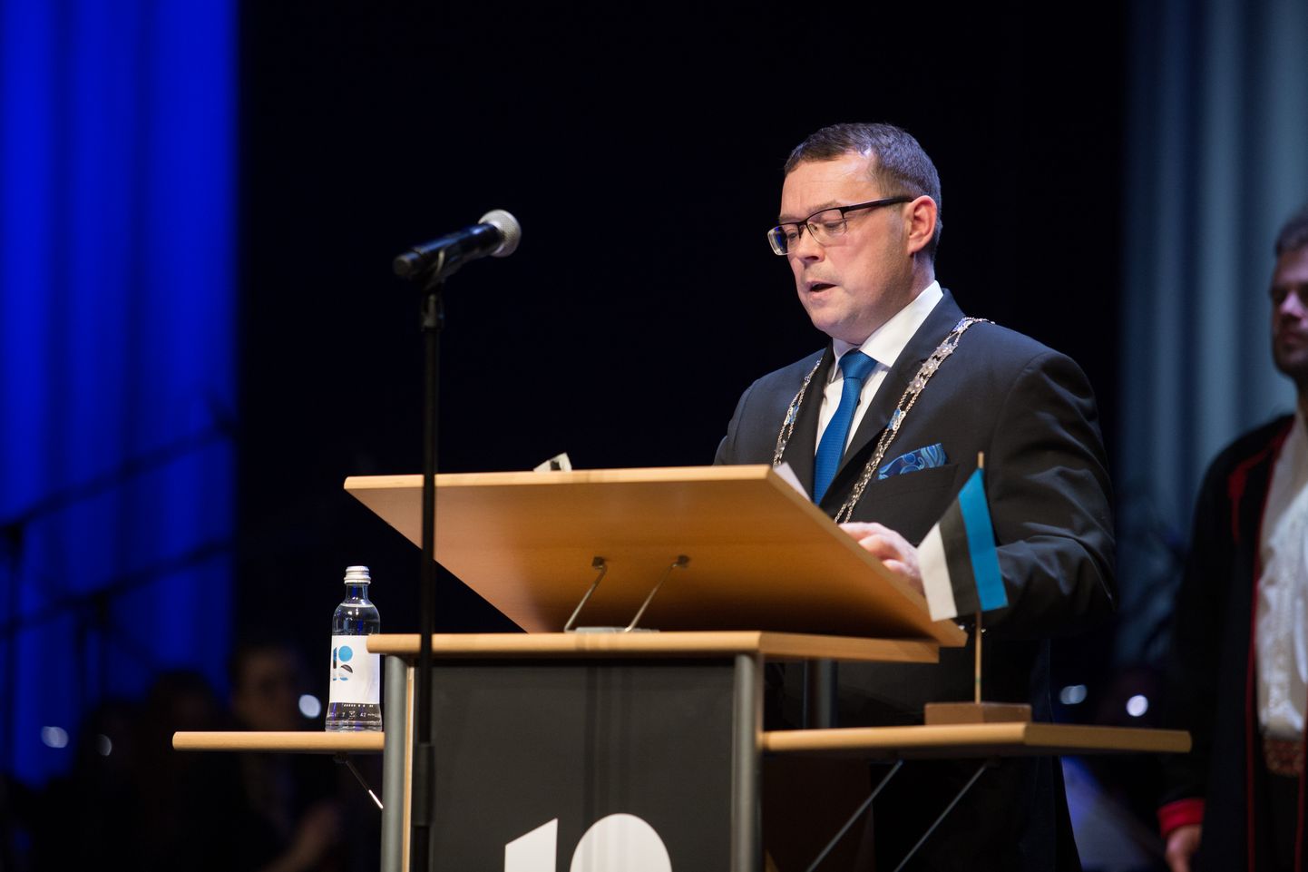 Viljandi linnapea Madis Timpson pidas 24. veebruaril Ugalas kõnet.