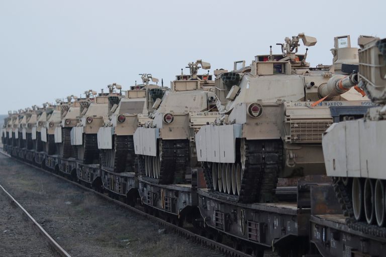 Ameerika Ühendriikide M1 Abrams tankid.