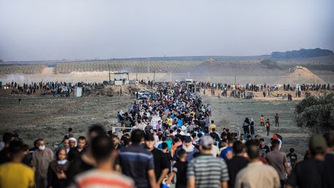 Gazas said kokkupõrgetes said kaks inimest tõsiselt viga