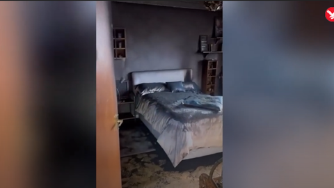 VIDEO ⟩ «Tolmuimeja oli jäetud laadima.» Paar naasis puhkuselt ja leidis söestunud magamistoa