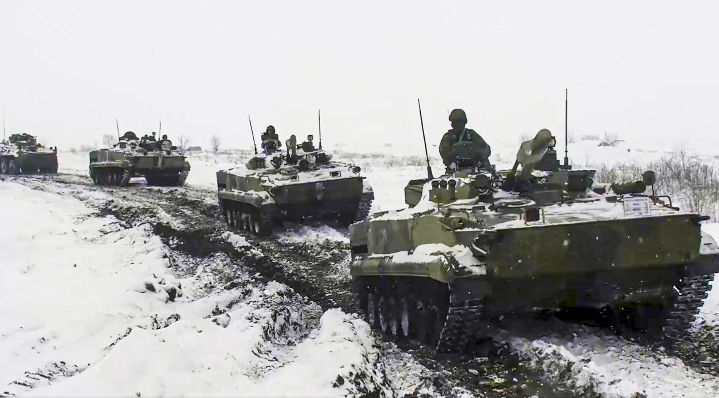 Venemaa sõjamasinad eile õppusel Rostovi oblastis.
