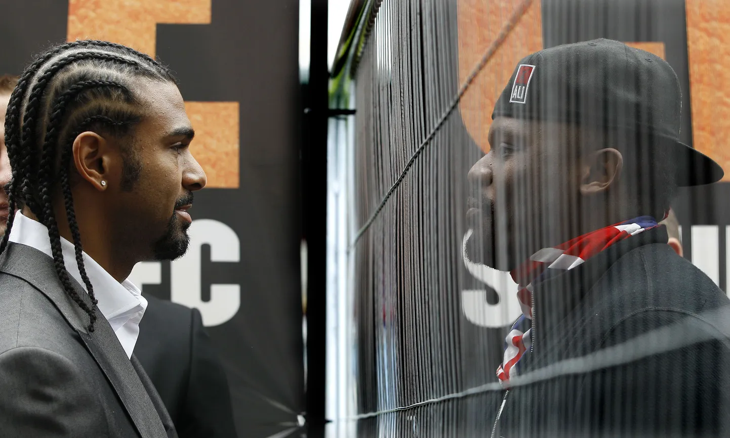David Haye (vasakul) ja Dereck Chisora.