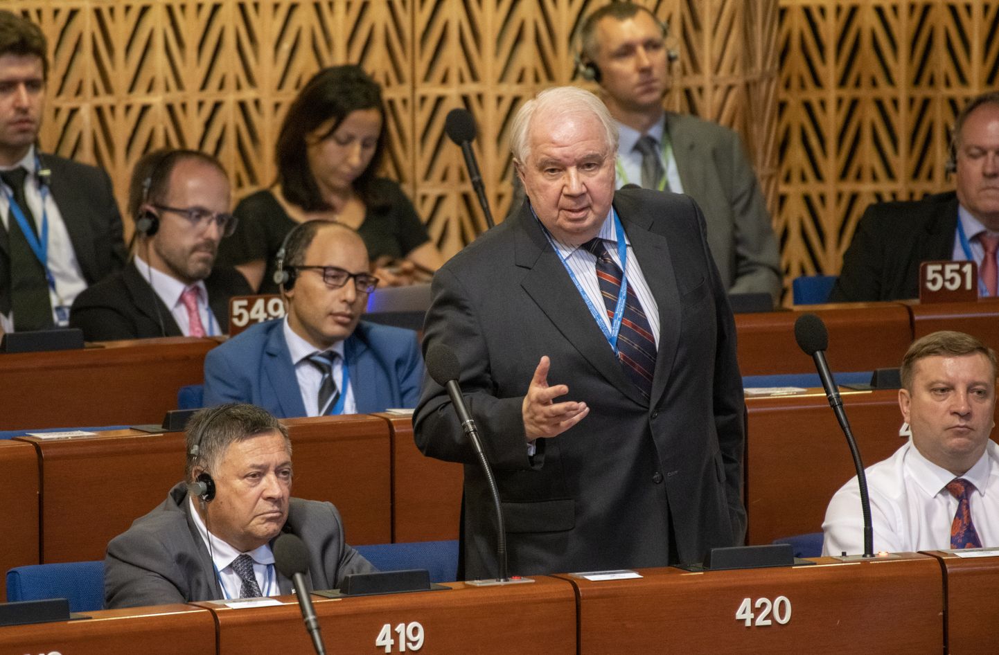 Sergey Kislyak, kes on Vene delegatsiooni juht, esitas küsimuse Euroopa Nõukogu Parlamentaarsele Assambleele.
