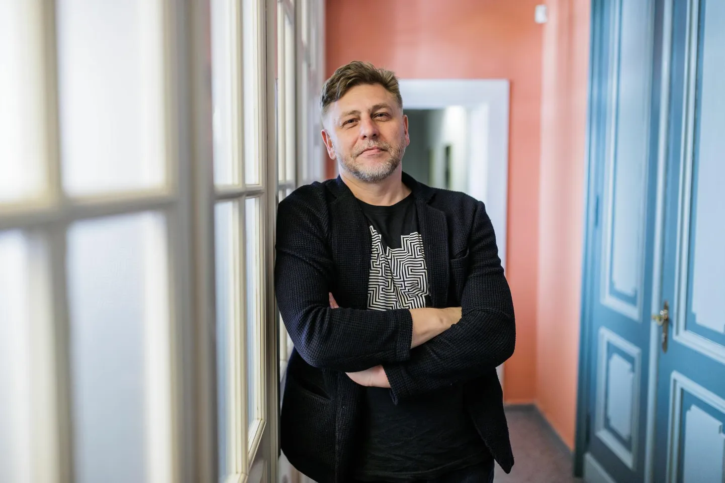 Leedu näitekirjanik Marius Ivaškevičius aprilli algul Tallinnas Vene Draamateatris.