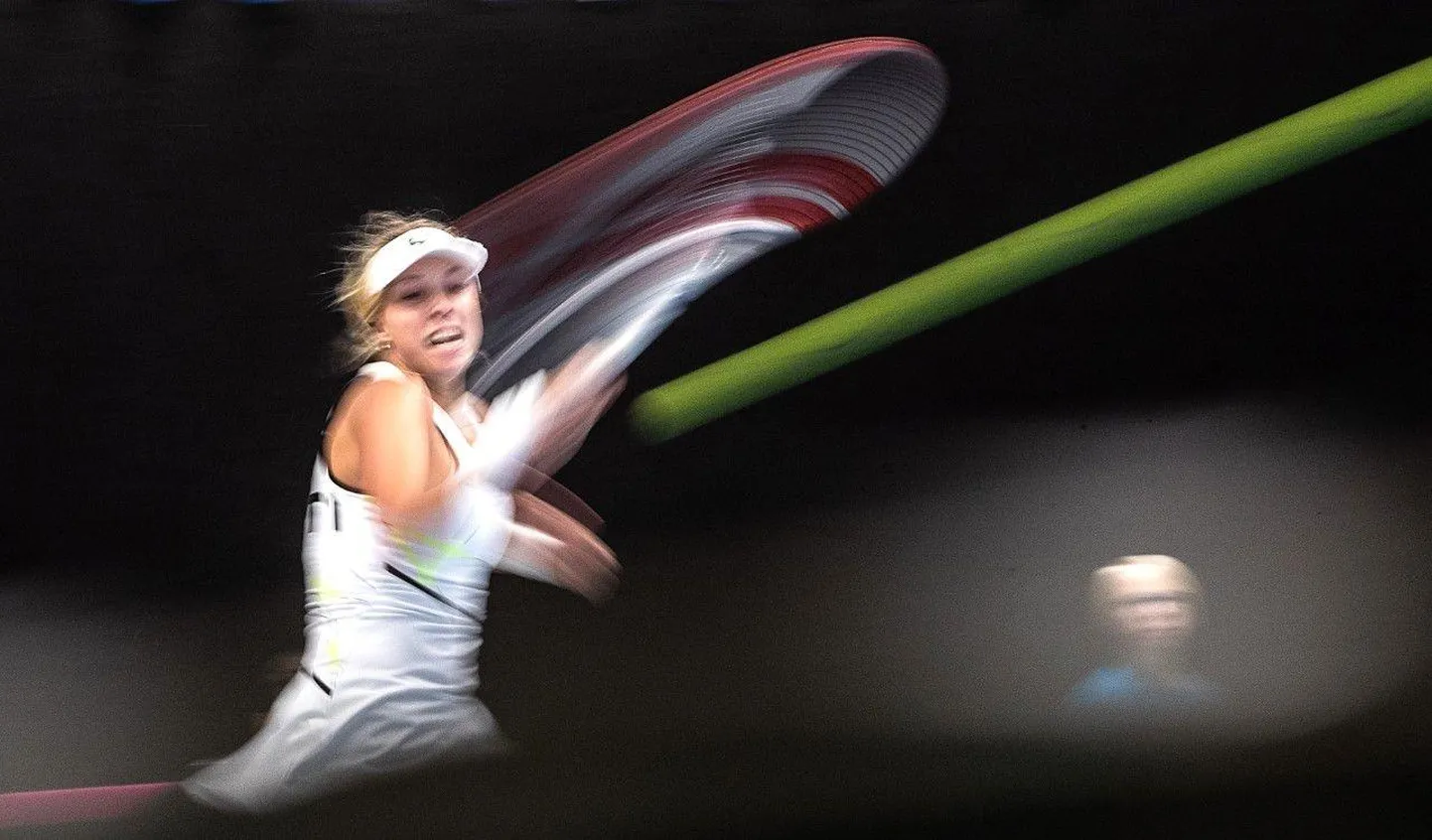 Anett Kontaveit võitis kodupubliku ees kõik neli üksikmängu.