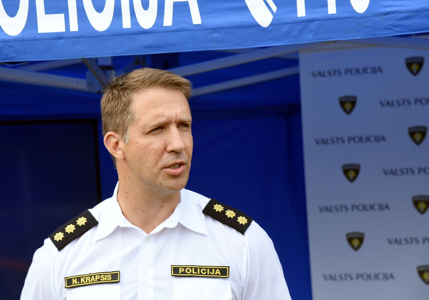 Valsts policijas Satiksmes drošības pārvaldes priekšnieks Normunds Krapsis.