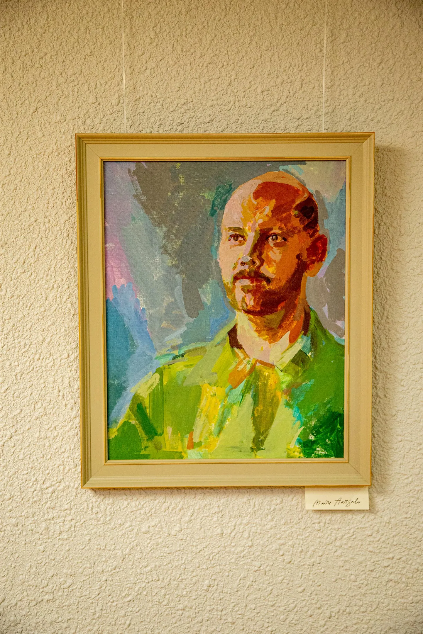 Maire Aarsalu portreteeritud Vanemuise ooperisolist Rasmus Kull.