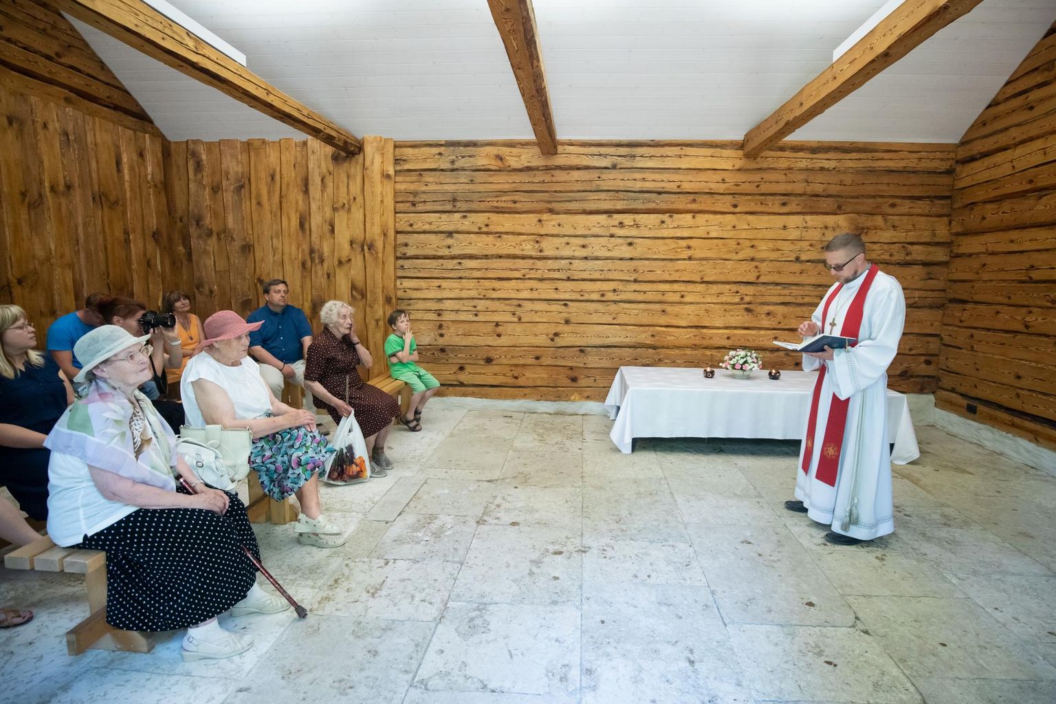 Tõrma kabeli avamisel aastal 2019 kõneles õpetaja Tauno Toompuu.