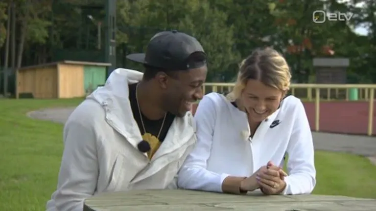 Grete Šadeiko ja tema kihlatu Robert Griffin III