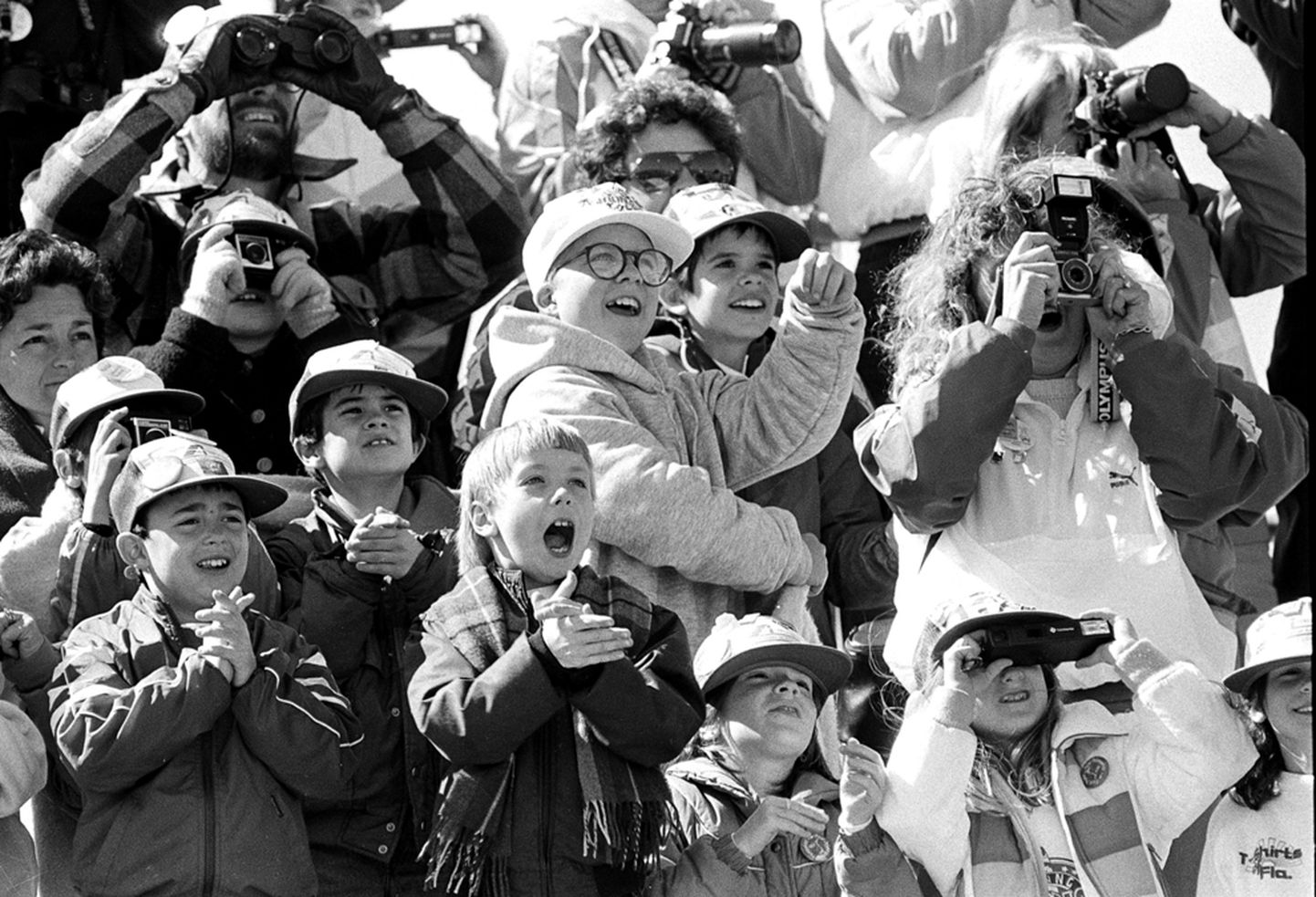 Inimesed jälgimas Challengeri starti 28. jaanuaril 1986.