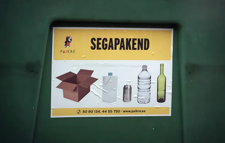 Silt segapakendikonteineril.
