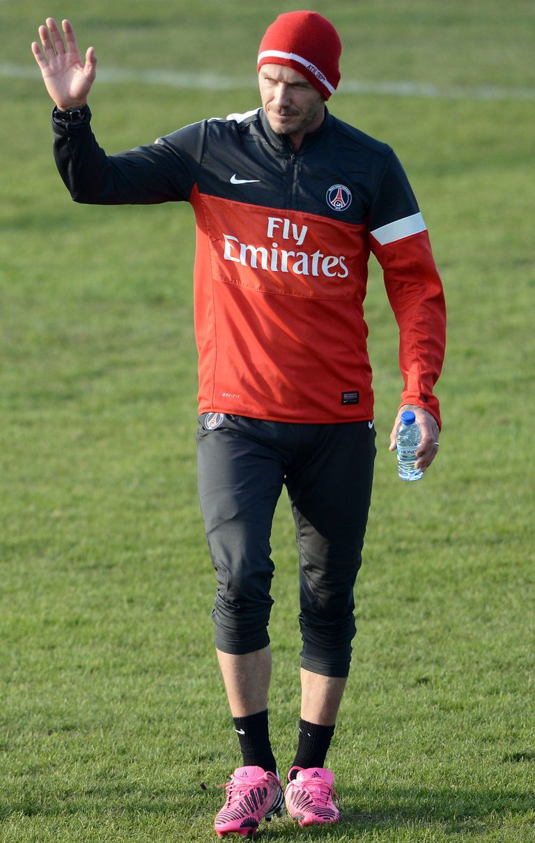 David Beckham PSG treeningul. / Scanpix