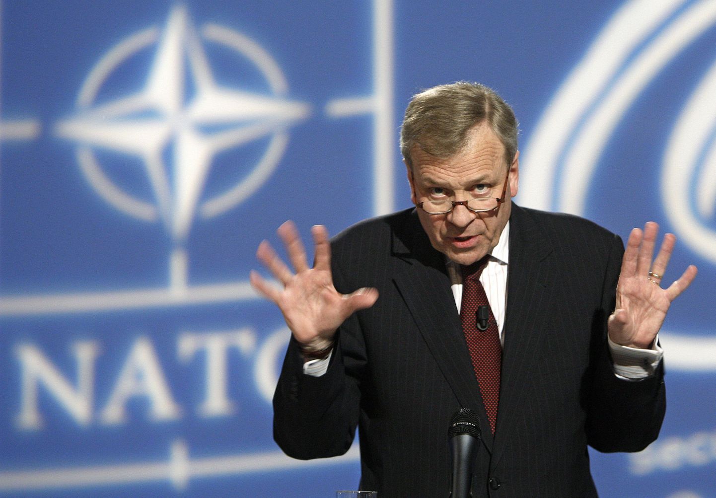NATO peasekretär Jaap de Hoop Scheffer.
