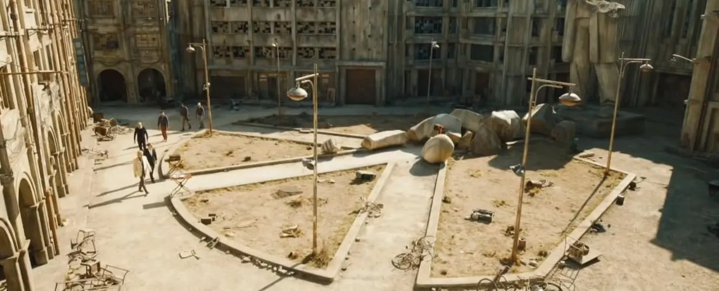 Kaader filmist «Skyfall», mis on filmitud Gunkanjima saarel