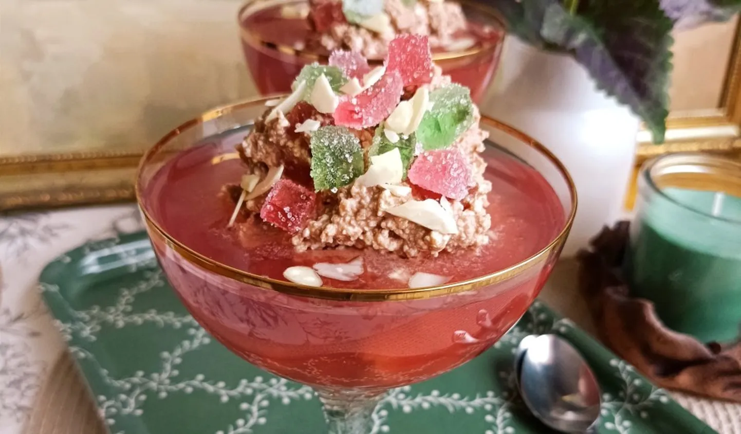 Biezpiena - šokolādes deserts ar marmelādi