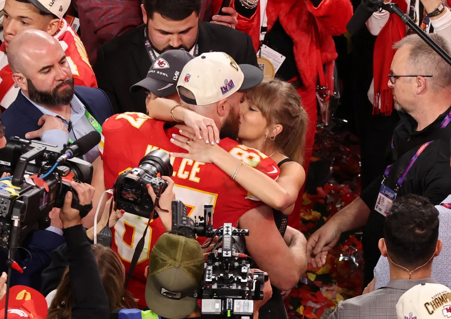 Travis Kelce ja Taylor Swift.