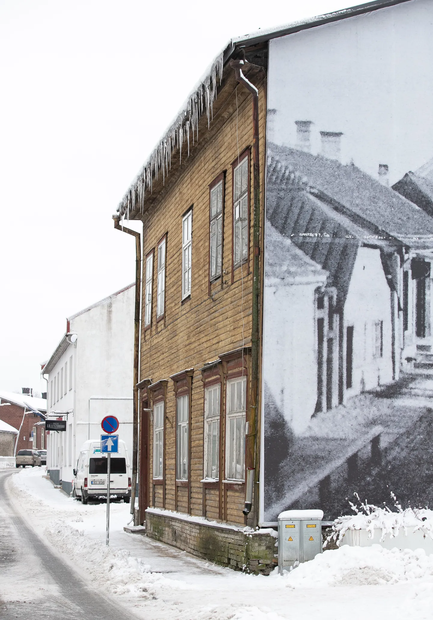Jääpurikad Rakveres. Pilt on illustreeriv.