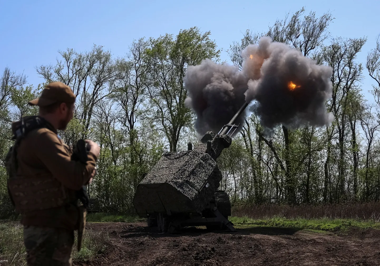 Украинские военные в Запорожской области.