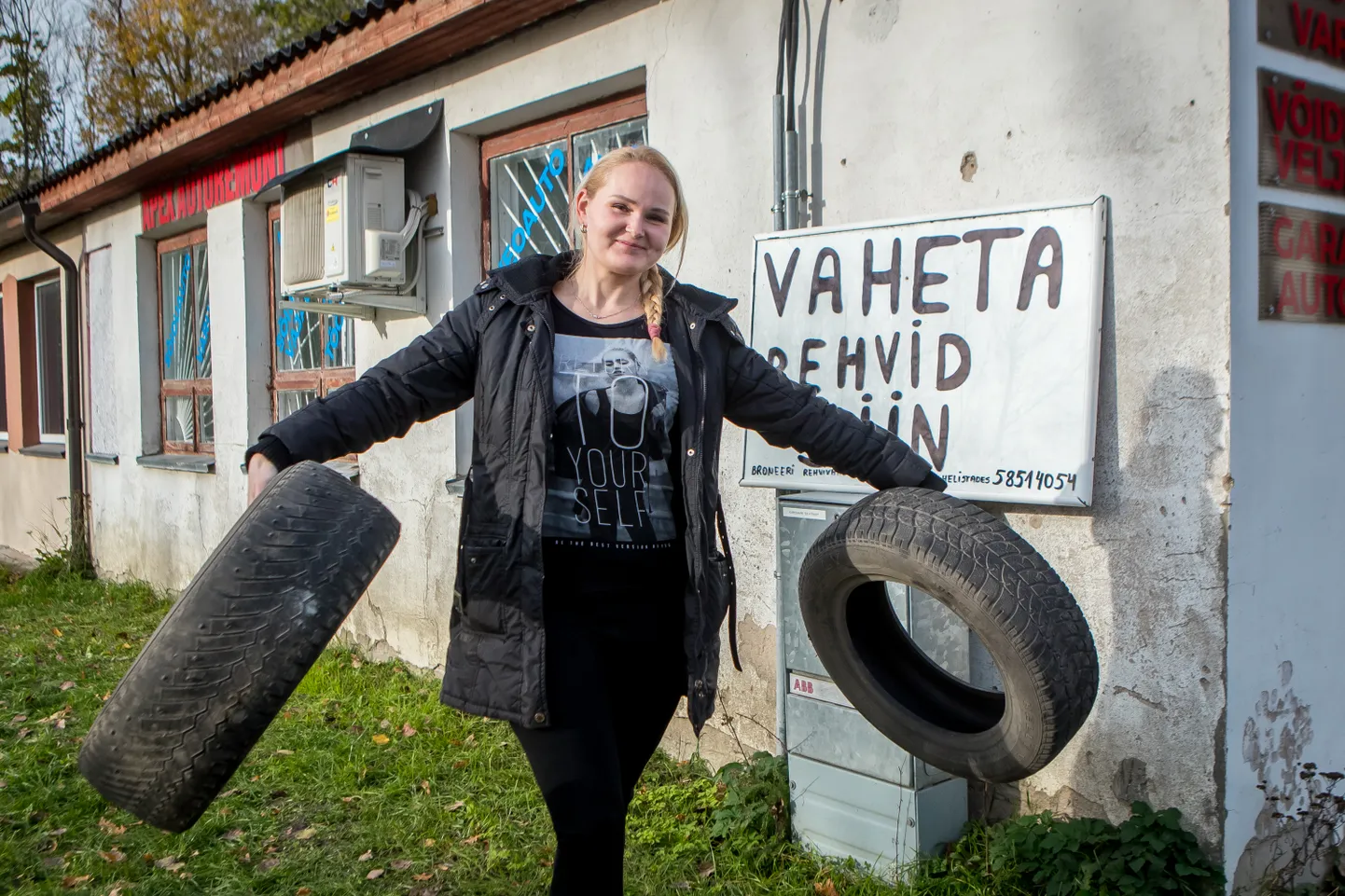 KOHE HAKKAB: Katrin Tammoja Apex OÜ-st ütles, et rehvivahetushooaeg hakkab kohe-kohe pihta.