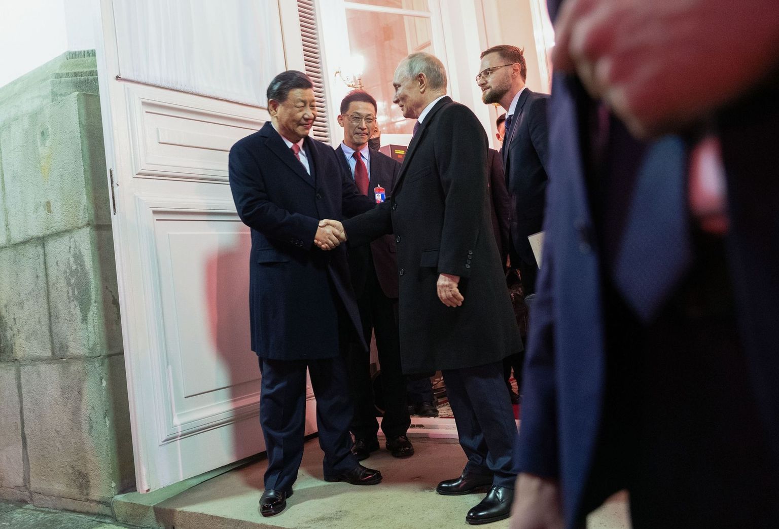 Hiina presidendi Xi Jinpingi (vasakul) ja Vene ametivenna Vladimir Putini äsjane kohtumine Moskvas.