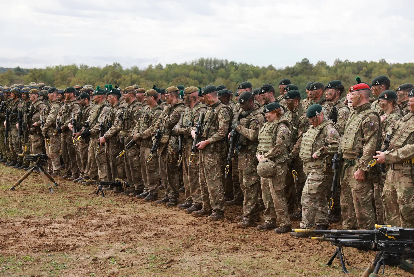 Британские военные на учениях в Хорватии, сентябрь 2024 года.