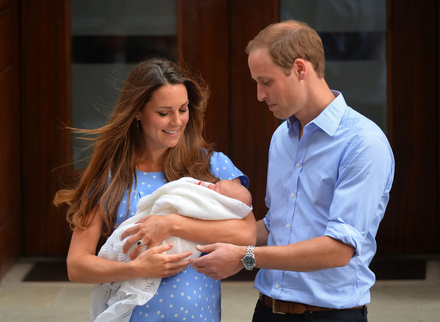 Prints William, hertsoginna Catherine ja nende poeg, prints George