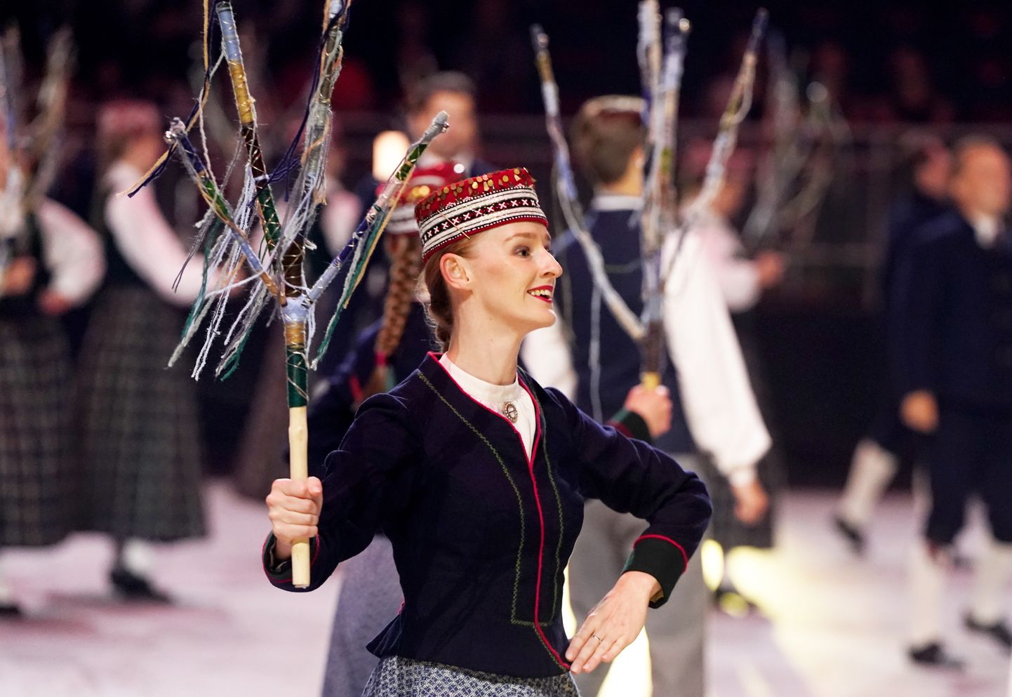 Dziesmu un deju svētku lielkoncerta "Balts" ģenerālmēģinājums "Arēnā Rīga". 2023. gada 3. jūlijs